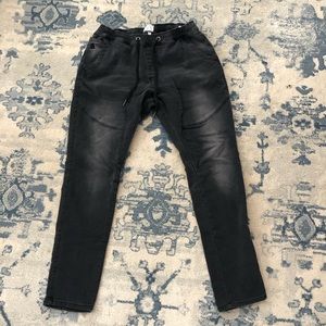 Men’s Slim Fit Joggers Size Medium Black